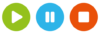 Buttons aus der Zeiterfassung von ShiftJuggler