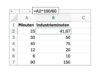 Normalminuten in Industrieminuten umrechnen mit Excel-Formel
